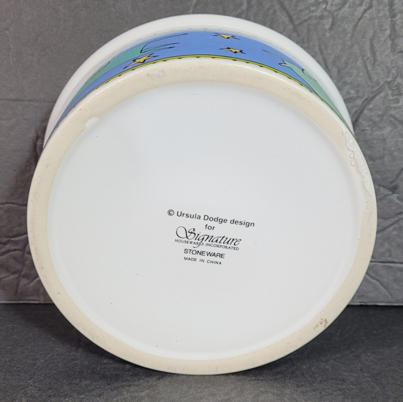 Cat Dish Ursula Dodge Majesty Blue Winged Pet Food Dish - Picture 6 of 9